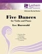 FIVE DANCES FOR VIOLIN AND PIANO cover